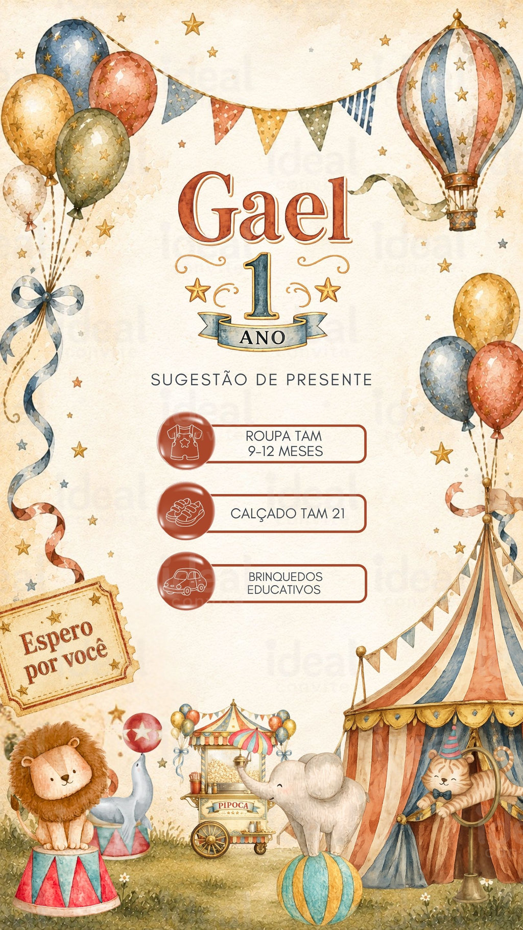 Convite Interativo - Circo