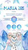 Convite Interativo - Frozen
