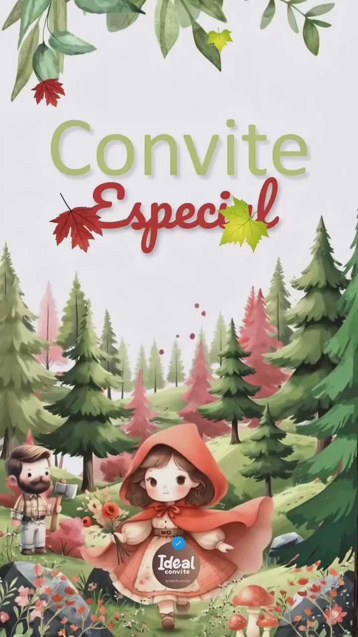 Convite Animado - Chapeuzinho Vermelho