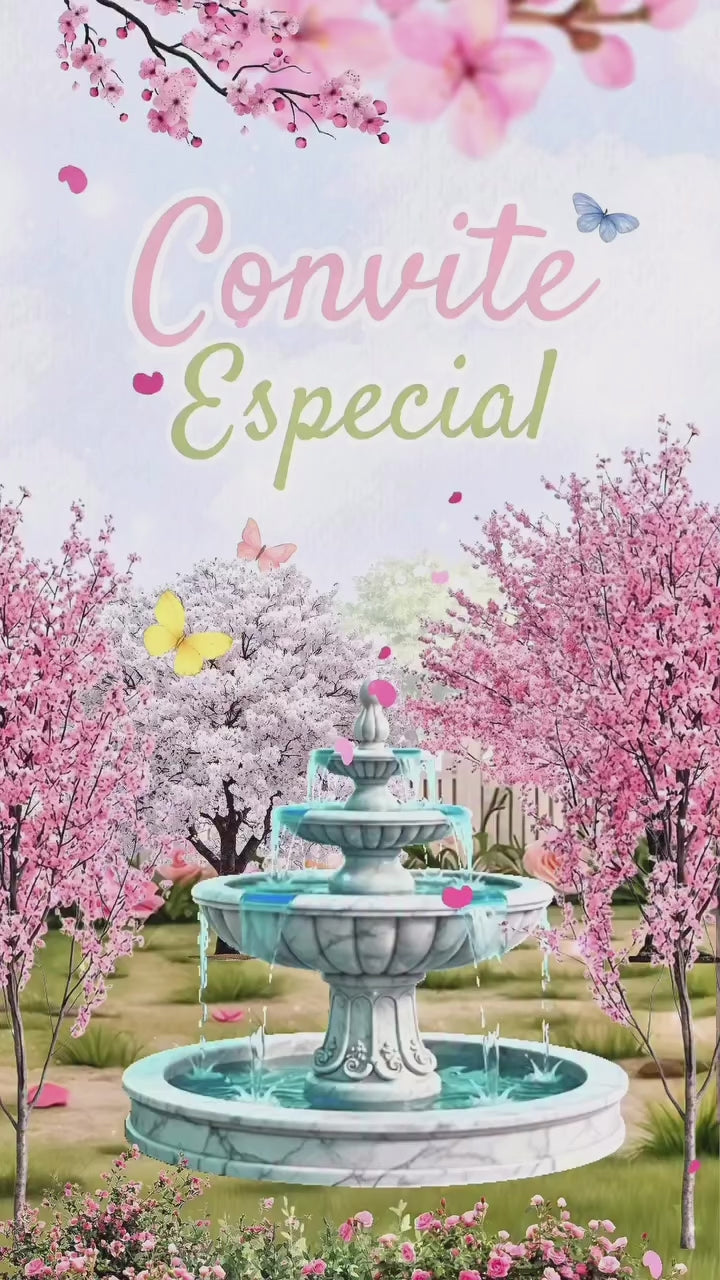 Convite Animado - Jardim Encantado